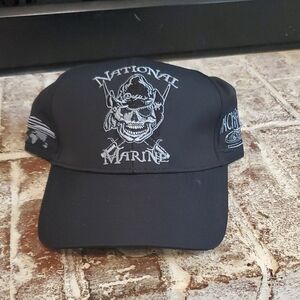 Black National Marine Cap